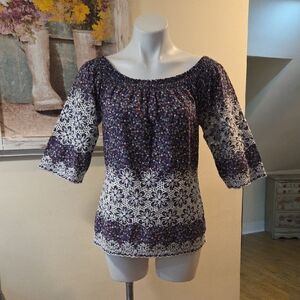 Kut From The Kloth Floral Off-Shoulder Blouse